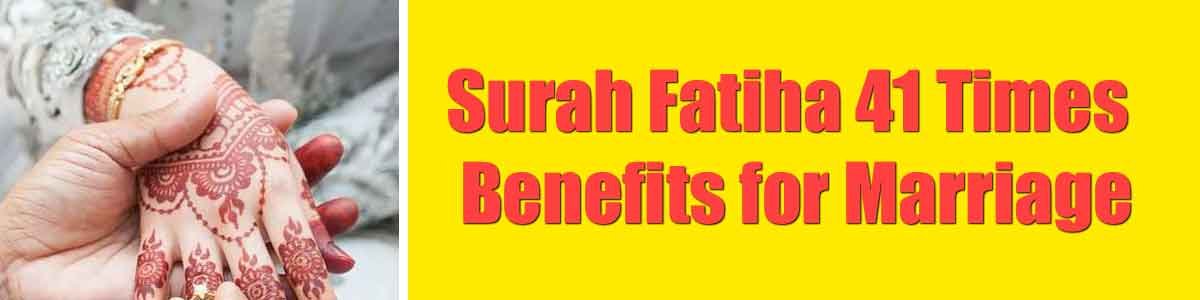 41 Times Surah fatiha